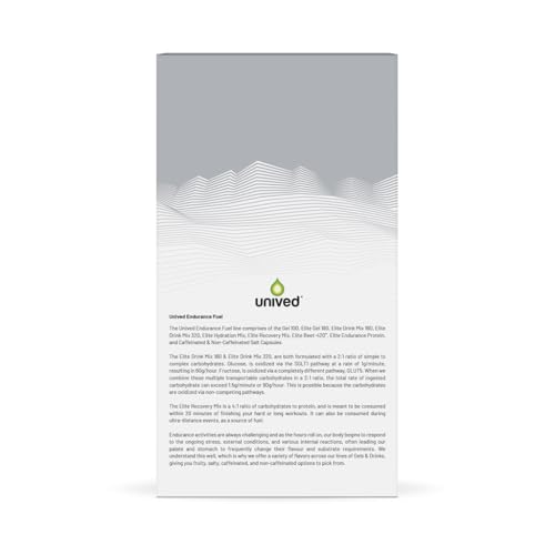 Image of Unived Elite Drink Mix 160 | Isotonic Energy Drink | 2:1 Ratio & 40g Carbohydrates with Betaine & Beta-Alanine | Endurance Athletes Sports Drink Wild Watermelon (50mg Caffeine), 8 Pack
