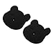 Laundry Pet Hair Remover Effective Sponge Reusable Laundry Hair Catcher for Clothing Bedding Black Bear Shape for Household (2 Pcs)