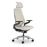 Steelcase Gesture Ergonomic Office Chair with 360° Armrests, 3D Live Back Lumbar Support, Adjustable Headrest, Beige