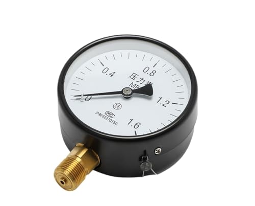 Manómetro de presión negativa industrial con tubo Bourdon G1/4 para medición de vacío