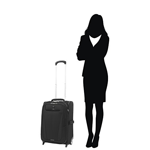 Travelpro Maxlite 5-Softside Lightweight Expandable Upright Luggage, Black, Carry-On 22-Inch