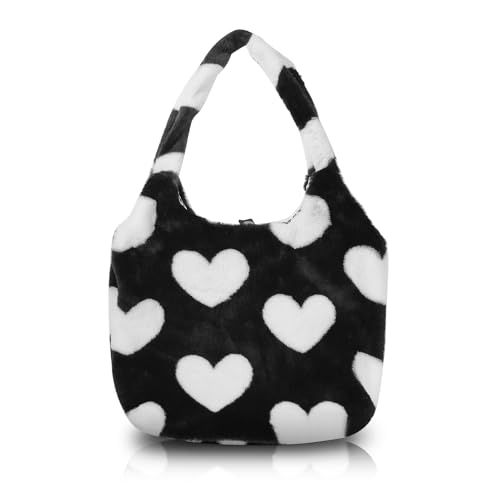 Sac fourre-tout doux avec bouton et grande capacité de rangement