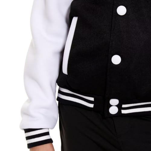 Jeecoin Kids Baseball Jackets Boys Girls Varsity Bomber Jacket Casual Lightweight Sports School Jacket4