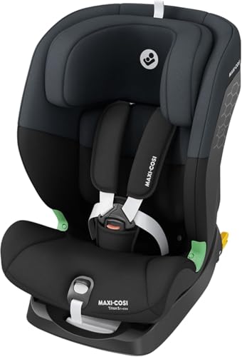 Maxi-Cosi Titan S i-Size, Seggiolino auto per bambini, 15 mesi-12 anni (76-150 cm), Seggiolino auto ISOFIX, Reclinabile 5 posizioni, 13 posizioni del poggiatesta, Protezione G-CELL, Tonal Black