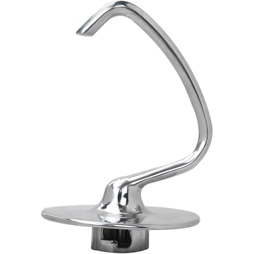 Xspeedonline K45DH Dough Hook Replacement, Mixer Parts Accessories, Fits for KitchenAid 4.5-5 Quart Tilt-Head Stand Mixer Model KSM95/ KSM100, Replace AP6023721/AH974265/EA974265, Stainless Steel, New