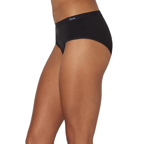 Hanes Women's Comfort, Hipsters, Super Leaks Post-partum & Period Underwear, 3-Pack3