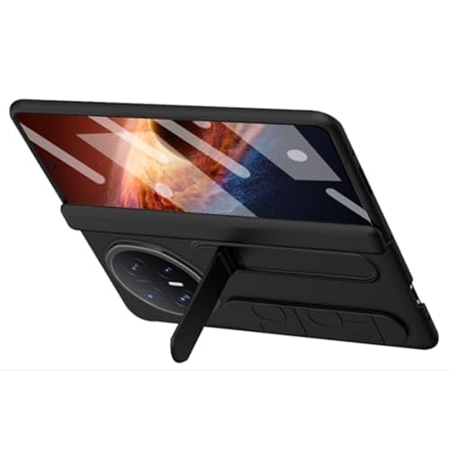 For Huawei Honor Magic V6 �p�P�[�X�A���X�g���b�g�J�����ی슊��~�߃L�b�N�X�^���h�J�o�[�t���X�[�p�[�X�����V�F��(��)
