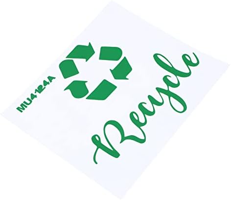 VILLFUL Trash Can Stickers Trash Bin Outdoor Removable Labels Compost Trash Can Garbage Can Sign Decal Organize Trash Outdoor Trashcan Recycling Sticker Trash Can Classification Sticker