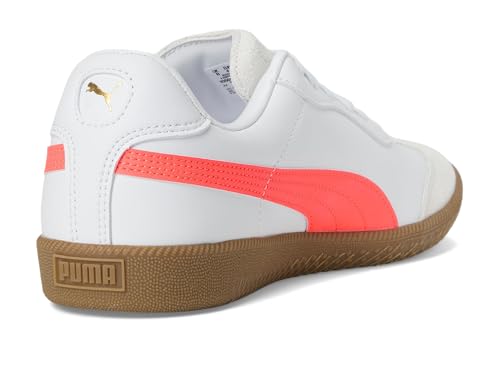 Image of PUMA Men's King 21 Indoor Trainer Soccer Cleats, White /Glowing Red, 10, Medium