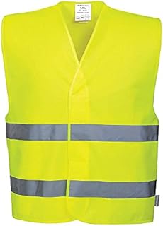 Portwest Men's C474yers/M Hi-vis Vest, Yellow, S-M UK