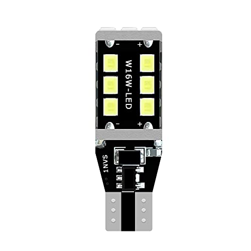 AceSoft W16W(T15) Pure White Canbus LED Bulb Compatible with Back-up Reverse Lights,15pcs 2835-SMD Light Backup,Lights Replacement,Extremely Super Bright