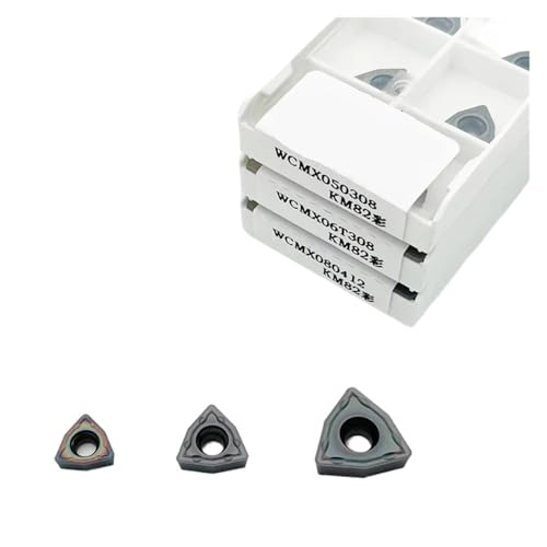 Outils de tournage carbure WCMX030208 en acier trempé pour tour CNC, lot de 10 pièces