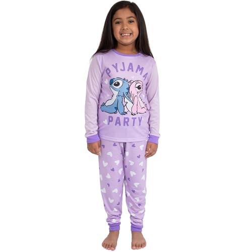 Disney Family Matching Pajamas | Mommy Daughter Pajamas | Stitch And Angel Matching PJs | Girls Stitch Pajama Set2