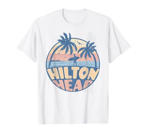 Hilton Head South Carolina Beach Surf Summer Vacation T-Shirt