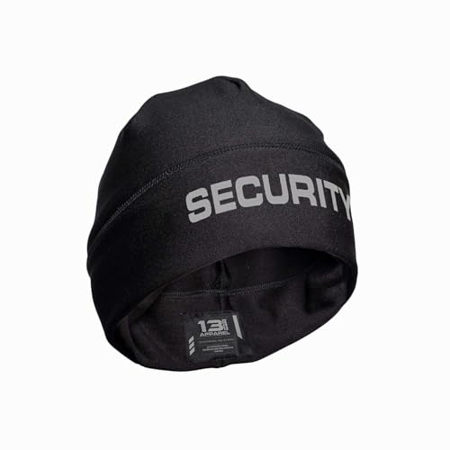 13FA Security Reflective Utility Beanie - USA Patriotic Gear - Stretch-Fit Poly-Spandex - Unisex Hi-Vis Hat