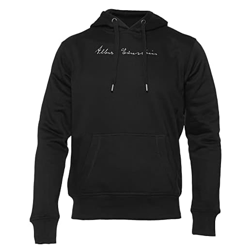 Enigmae Alberto Einstein Completo Firma Sudadera Unisex Hombres Mujeres Manga Larga Negro Men Women Hoodie Black S