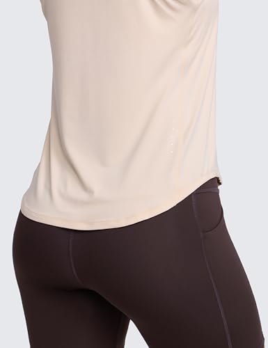 Image of CRZ YOGA Lightweight Racerback Tank Top | Workout, Moisture Wicking, Classic Fit, Hip Length, Reflective Spots, Sleeveless Shirts for Women