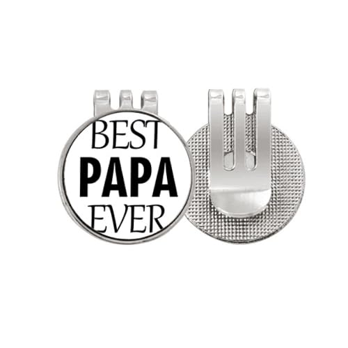 Marqueur de balle de golf accessoire de sport émail Best Papa Ever personnalisable
