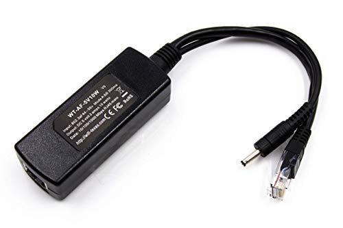 PoE Texas 802.3af Power Over Ethernet PoE Splitter with 5 Volts 10 Watts Output - for 5V Non-PoE Security Camera and Devices Like Foscam, Sonoff, Tablet, USB, Dropcam, Raspberry Pi and Others