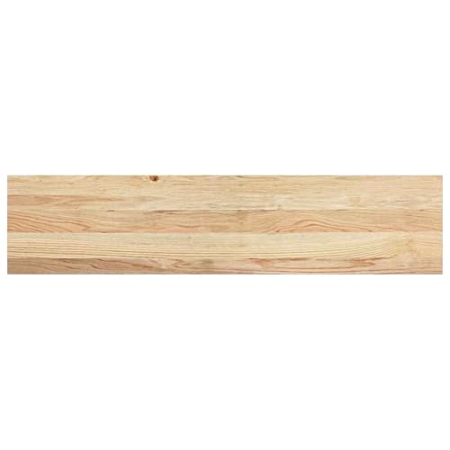 Marche d'escalier en chêne massif ATOMSTACK MAKER lot de 4 marches bois brut 110x30x2 cm - 3