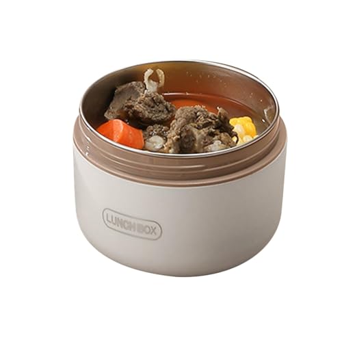 Envase de comida - Caja de almuerzo aislada al vacío, caja de almuerzo | Tarro de comida aislado de acero inoxidable, 650ml de apertura ancha aislada de 650ml recipiente