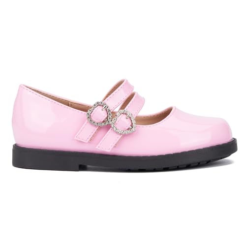 Olivia Miller Girls Toddler Lovely Nite Maryjane, Round Toe Flats, Thermoplastic Rubber Outsole2