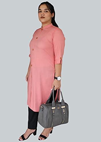 Image of SINDOORI Collar Kurta for Women Solid Colour S to 6XL Plus Size Kurta for Women