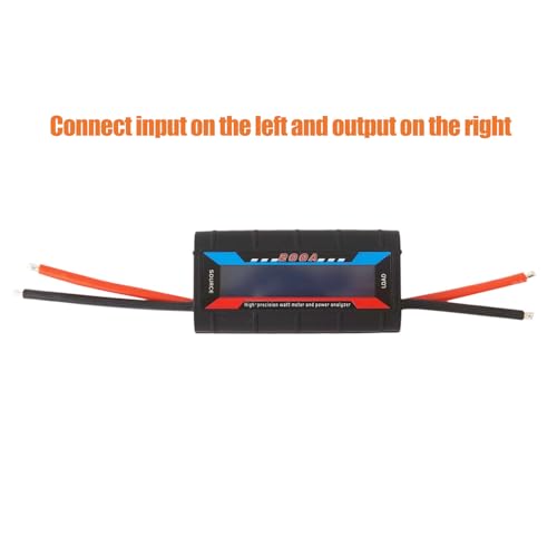 Image of 200A High Precision Watt Meter, RC Multi Meter Power Analyzer, Battery Testers Voltage Amp Consumption Performance Monitor with Backlight Digital LCD Screen