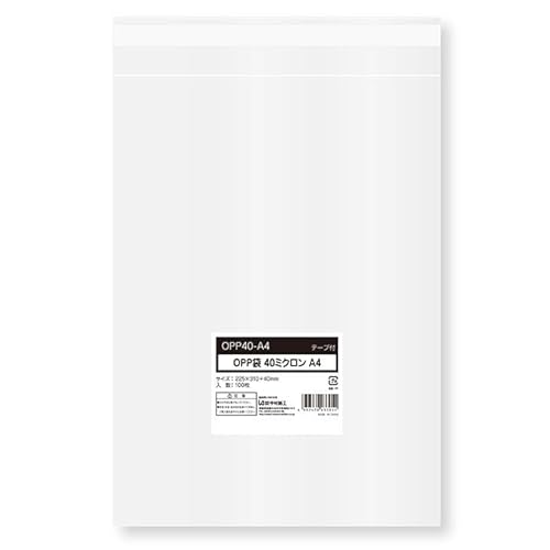 H OPP40-A4 OPP܃e[vt40 A4TCY 225×310+t^40mm 100 50Zbg