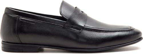 Image of Thomas Crick Slip-Resistant Rubber Sole Lightweight Soft Leather Loafers