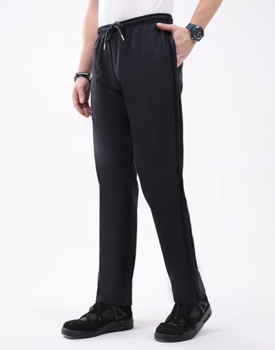 Image of Monte Carlo Men's Regular Fit Solid Track Pants | Drawstring Closure | Side Pocket Sports Lower | Comfortable & Stylish Lower for Men's