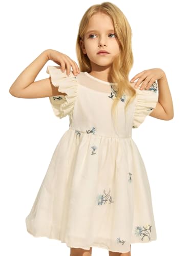 Image of TAGAS Girls' Long-Sleeve Floral Party Dress with Big Bow||Baby Girl Dress|| Frock for Girls|prinsses Dresses | Dress for Girls|