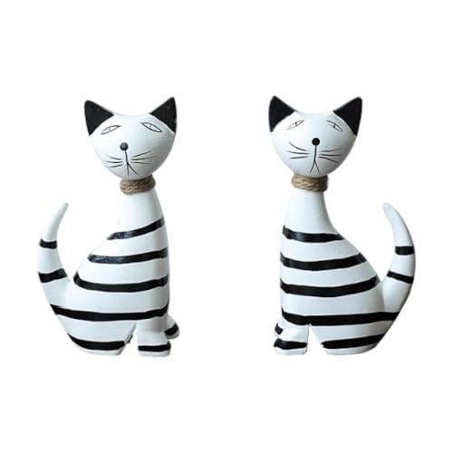 * 【Applicabilità】: le statue di gatti sono adatte per la decorazione in varie occasioni, tra cui case, camere da letto, uffici, soggiorni, scaffali, tavolini, ecc., che possono aggiungere bellezza e divertimento allo spazio