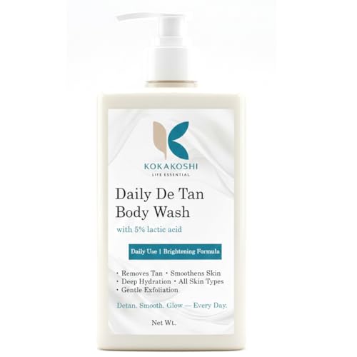 Image of De Tan Body Wash 300ml | Deep Cleansing & Hydrating Shower Gel | Removes Dirt Oil & Body Acne | Refreshing Daily Cleanser