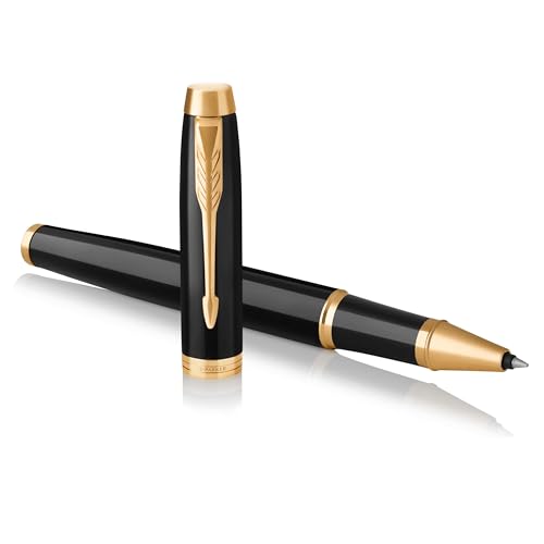 PARKER IM Rollerball Pen, Black Lacquer...