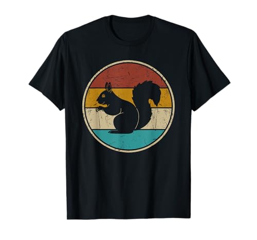 Écureuil rétro vintage pour hommes, femmes, enfants, garçons et filles T-Shirt