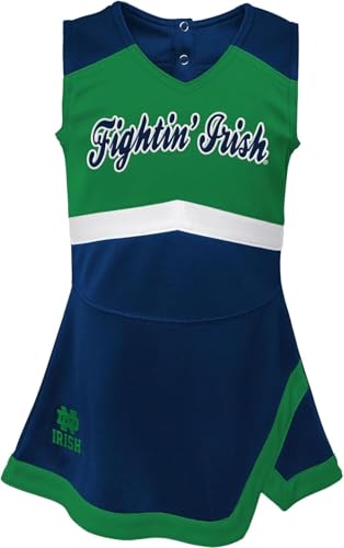 Outerstuff Girls Infant NCAA Cheer Captain Jumper Dress (US, Age, 24 Months, Notre Dame Fighting Irish) Multicolor