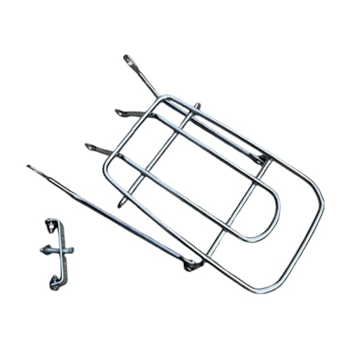 Yiju Bike Rear Mount Rack Luggage Rack Heavy Duty Universal Steel Easy to Install Bike Cargo Carrier Solid Frame Rear Carrier, 18 inch