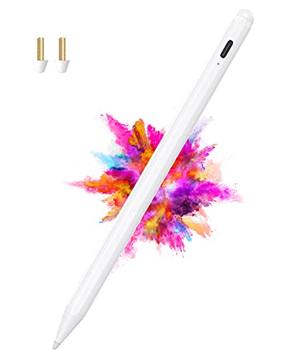 Stylus Pen for iPad with Palm Rejection, Magnetic Design, iPad Pencil Compatible with (2018-2020) iPad 6 7 8th, iPad Pro (11 12.9 Inch), iPad Air 3rd 4th, iPad Mini 5th, Rechargeable Drawing Stylus