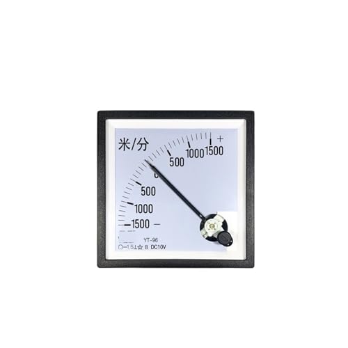 NURII Cp96 10v Positive and Negative Tachometer, 1500 RPM/min, Bidirectional 1000 Meter Meter ±200m/min Sq96dh96(-1000R to 1000R 10V)