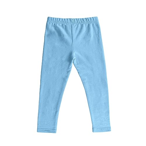 Sleepdown 2 Pack Girls Leggings Fleece Leggings Comfortable Stretchy Soft Leggings Tights Pants for Girls3