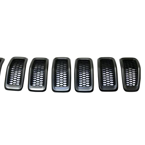 Baoblaze 7Pcs Front Grille Inserts 6Cy39Xs9Ac 6Cy39Xs9Ab 6Cy39Xs9Aa For 2.4L #TOP2