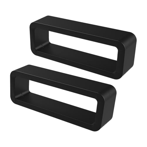 Yakermur - Juego de 2 hebillas de correa de reloj de silicona, soporte de correa de reloj de repuesto para correa de reloj de silicona, hebillas Magic Band Locks – 2 trabillas para, Siehe Beschreibung