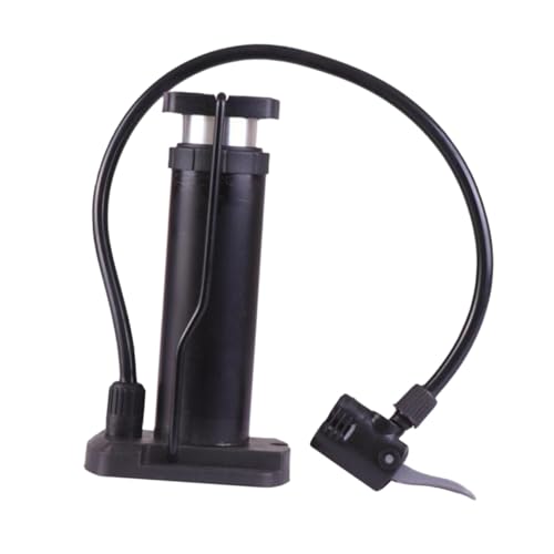 KICHOUSE 1Pc High Pressure Tire Floor Pump with Foot Pedal and Barometer Portable Inflator for Bikes and More Compact Design Easy to Use Black