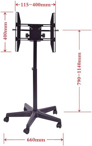 Soporte móvil para TV compatible con pantallas planas y curvas miniatura 6