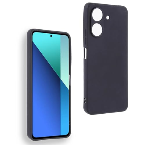 Funda Carcasa para XIAOMI REDMI 13C 4G - Poco C65 4G, Anti-Deslizante Negra, Elegante y Ligera, TPU Flexible Premium