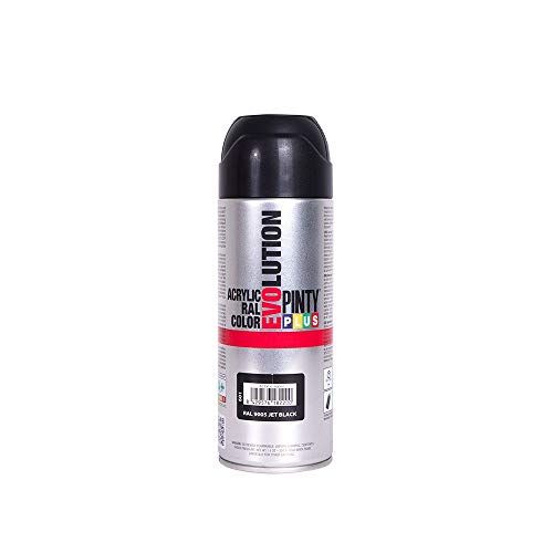 Evolution pinty color M123010 - Pintura spray acrilica 520 cc negro brillante