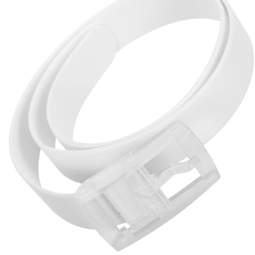Toyvian Men Casual Silicone Belt Adjustable Lightweight Sports Belt with Plastic Buckle for Golf Everyday Wear3