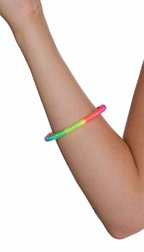 Mottoland Accesorios para disfraz, brazalete arco iris, carnaval, fiesta, 21 cm, Piedra