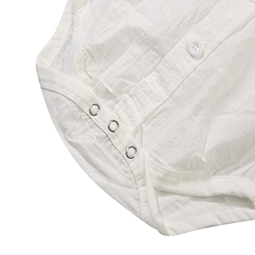 Infant Boy Clothes Baby Boys Gentleman Outfits Suits Short Sleeve Romper Shirts+Bib Pants+ Bow Tie Clothes Set 0-3T (Green, 0-3 Months) #TOP2